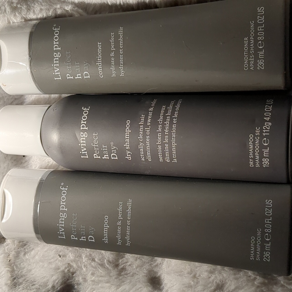 LIVING PROOF "PERFECT HAIR DAY" CONDITIONER SHAMPOO AND DRY SHAMPOO 🧴😄